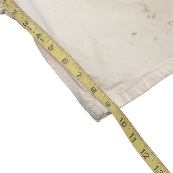 VTG Caboose white painters Bermuda distressed Jorts shorts size 36 - Picture 11 of 14